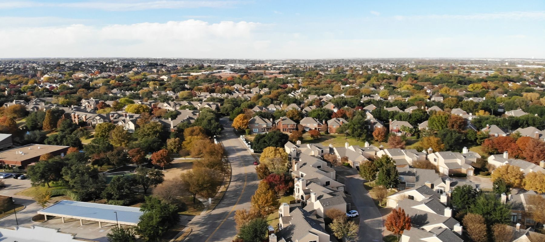 an Alamo Heights residential area with rows of houses and trees