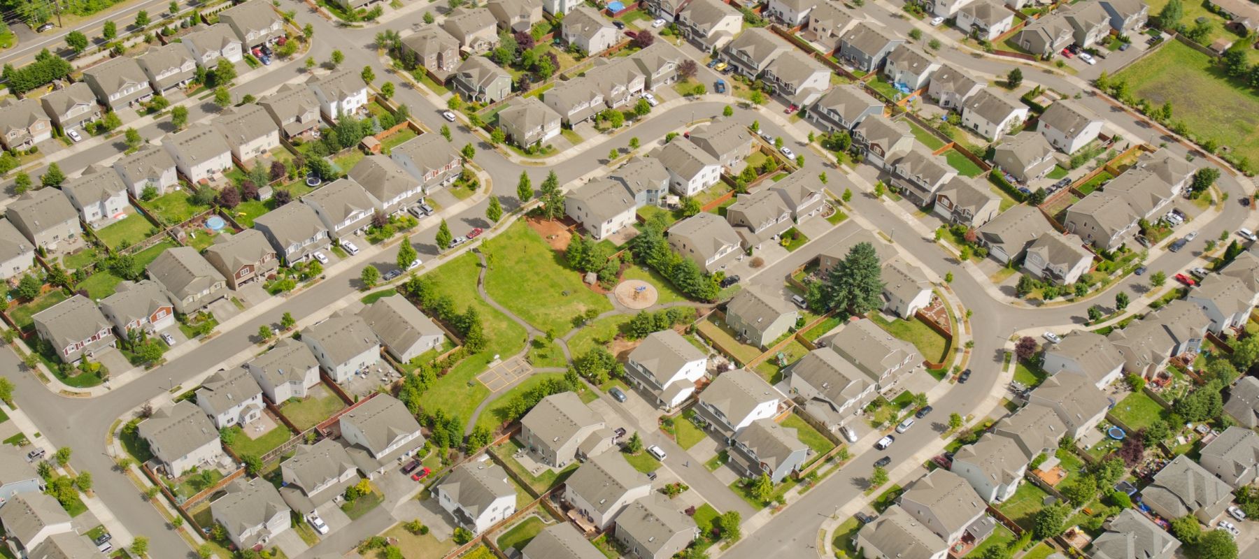 rows of homes in an Alamo Ranch neighborhood