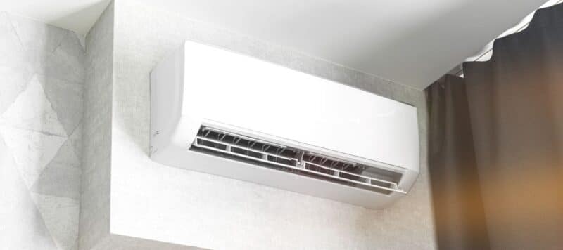 a ductless ac unit on the inside of a San Antonio home